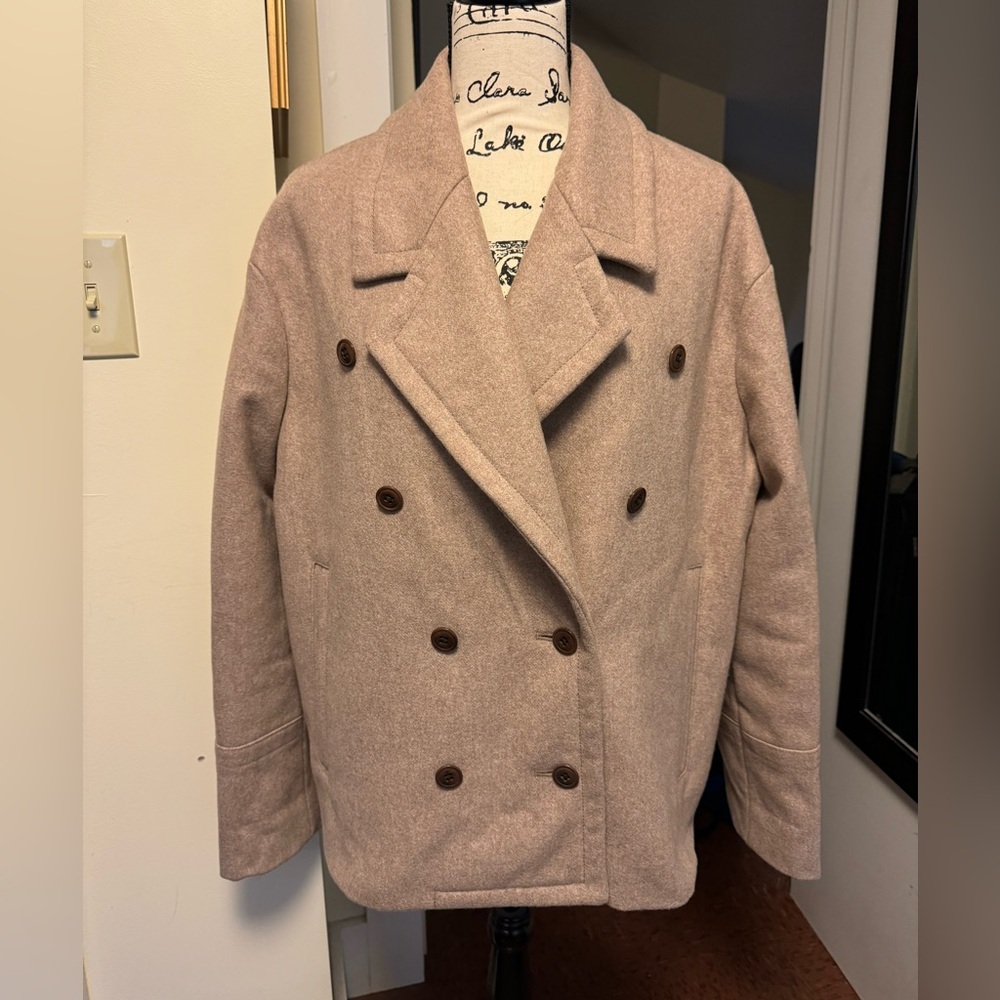 Gorgeous Wool JCrew Oatmeal Peacoat